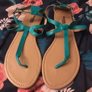 Teal charlotte russe sandals